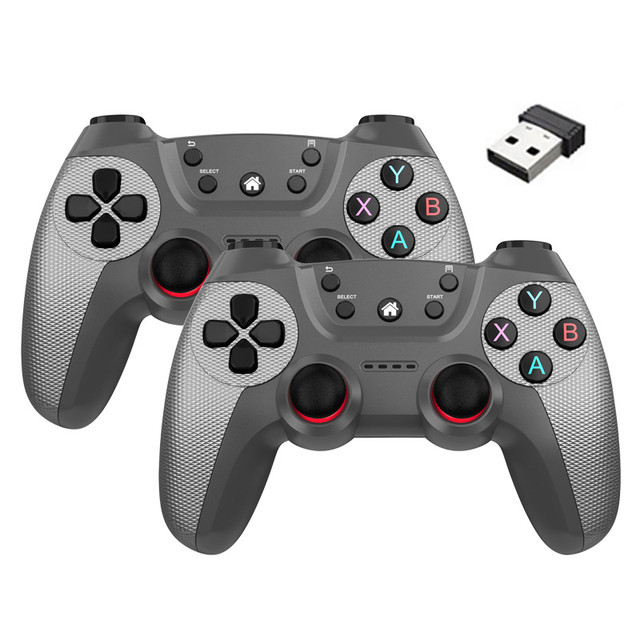 Duplas sem fio Gamepad, controlador de jogo para 2 jogadores